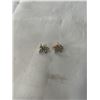 Image 2 : PAIR OF SILVER W/ AUSTRIAN CRYSTAL STONES EARRINGS MARKED GERMANY K&L