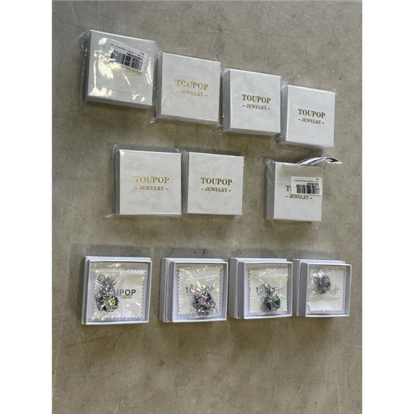 11 NEW JEWELLERY GIFTS, STONE AND SILVER TONE JEWELLERY