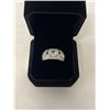 Image 1 : NEW PLATINUM PLATED 1.0CT SIMULATED DIAMOND (CZ) MANS RING - RESIZABLE