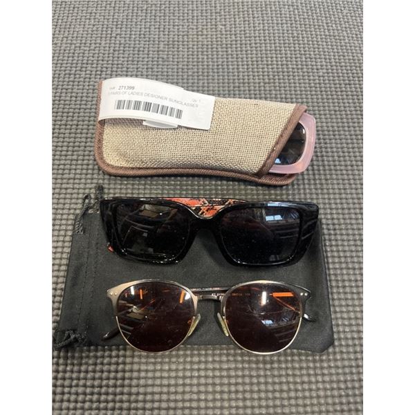 3 PAIRS OF LADIES DESIGNER SUNGLASSES