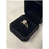 Image 3 : NEW 14K GOLD PLATED 1.0CT CUSHION CUT SIMULATED DIAMOND (CZ) CHANEL RING - SIZE 6