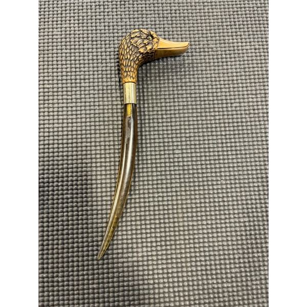 DUCK LETTER OPENER, 9 INCH OVERALL LENGTH