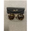 Image 1 : CASED MAUI JIM GOLD FRAME SUNGLASSES