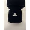 Image 1 : NEW STERLING SILVER 2.0CT PEAR SIMULATED DIAMOND (CZ) TRINITY RING W/ PEAR SIDE STONES SIZE 7, MOUNT