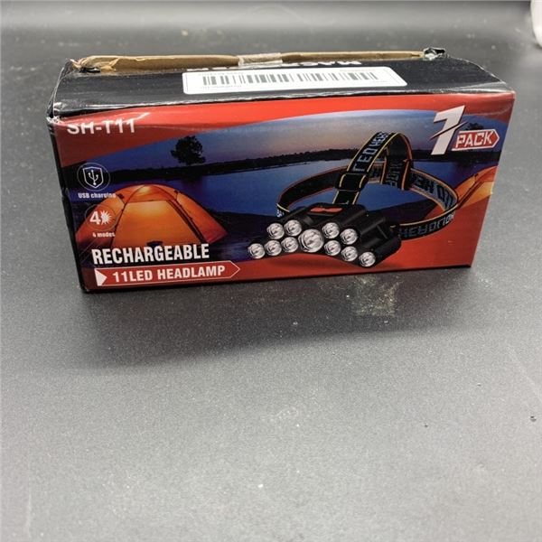 NEW 11LED SUPER BRIGHT USB RECHARGEABLE HEADLAMP