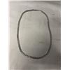 Image 2 : NEW PLATINUM PLATED 6.0MM CUBAN LINK NECKLACE - 21.5" LONG
