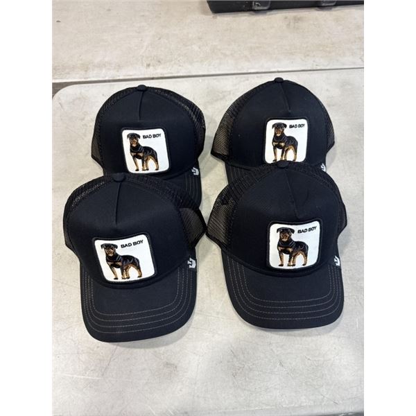 4 BRAND NEW GOORIN BROS SNAP BACK HATS "BAD BOY"