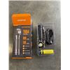 Image 4 : 2 NEW FLASHLIGHTS - LED MULTIFUNCTIONAL LIGHT AND SUPERFIRE TH04, RETAIL $40 EACH