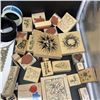 Image 2 : LOT OF CRAFT STAMPS AND CRAFTING SUPPLIES