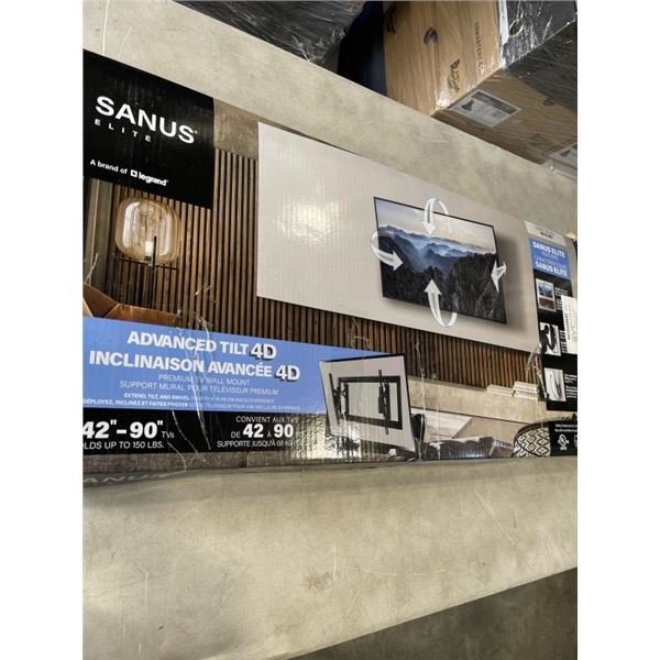 SANUS ELITE ADVANCED TILT 4 D 42 IN TO 90-IN TV WALL MOUNT