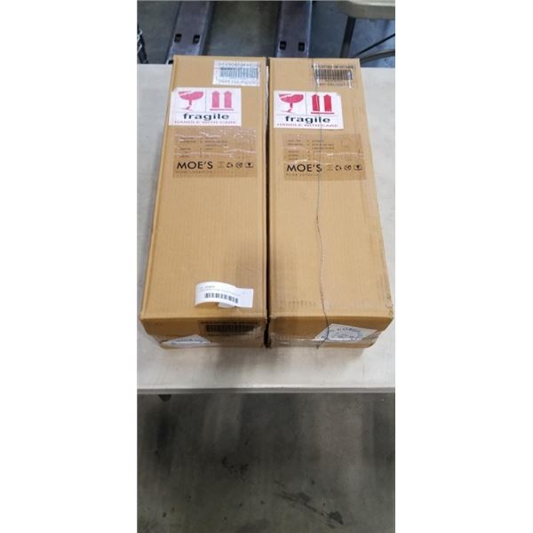 2 NEW MOES HOME COLLECTION ECHO TABLE LAMP, LILAC $189 RETAIL