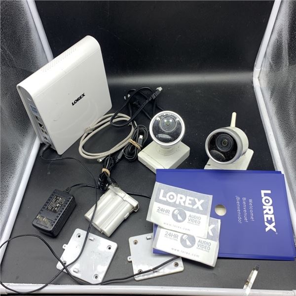 2 LOREX WIRELESS CAMERAS AND BASE HUB WORKING NOT RESET TO FACTORY