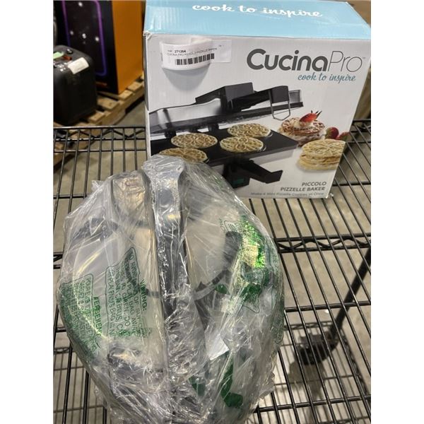 CUCINA PRO PICCOLO PIZZELLE BAKER AND CUCINA PRO TORTILLA AND FLATBREAD MAKER