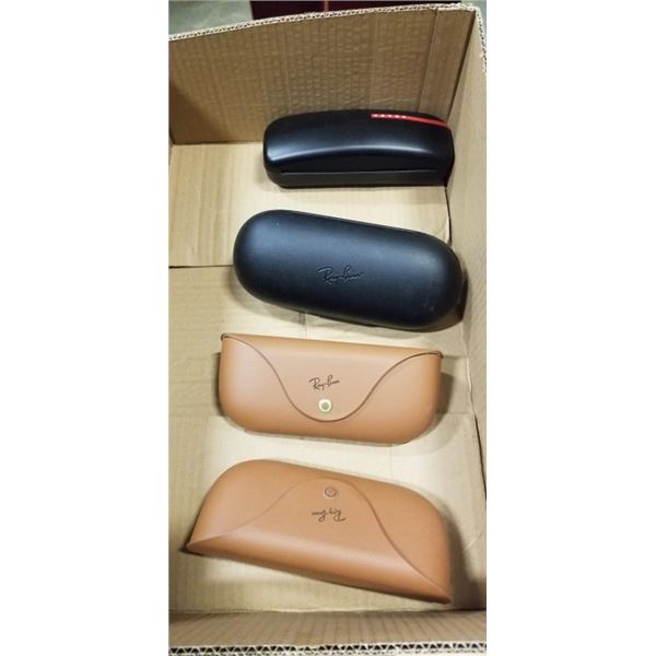 RAY BAN META LEATHER CHARGE CASES, BLACK RAY BAN CHARGE CASE AND PRADA CASE