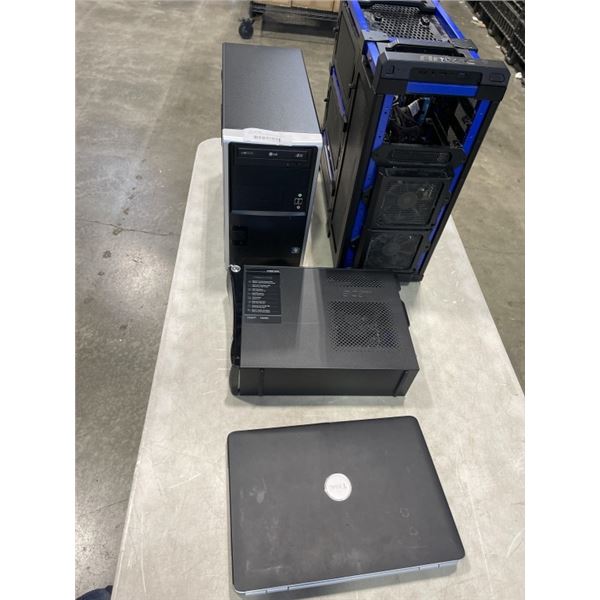 ASSORTED PARTS DEKSTOP COMPUTERS AND LAPTOP