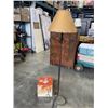 Image 1 : CAST IRON MOOSE FLOOR LAMP AND NEW MATCHING TABLE SIDE LAMP