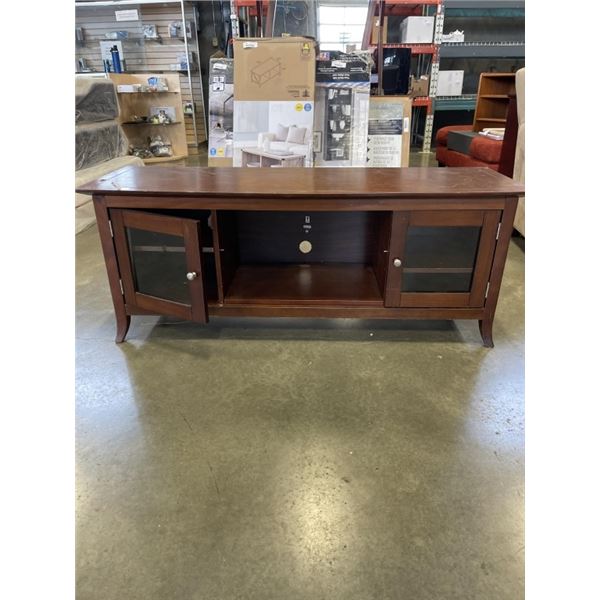 GLASS DOOR MEDIA CABINET