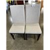 Image 1 : 2 MODERN GREY FABRIC SIDE CHAIRS