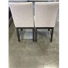 Image 2 : 2 MODERN GREY FABRIC SIDE CHAIRS