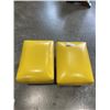Image 1 : 2 YELLOW FOOT STOOLS