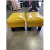 Image 2 : 2 YELLOW FOOT STOOLS