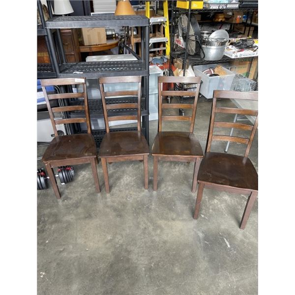 4 MODERN DINING CHAIRS