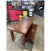 Image 1 : SOID DINING TABLE WITH DARK FINISH BENCH, 16X48 INCH (BENCH)