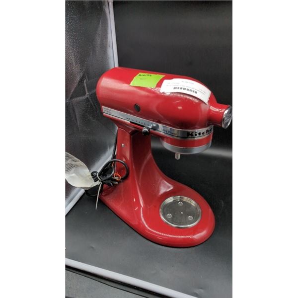 RED KITCHENAID STAND MIXER 300 W WORKING NO BOWL