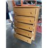 Image 1 : PINE 5 DRAWER HIGHBOY DRESSER