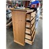 Image 3 : PINE 5 DRAWER HIGHBOY DRESSER