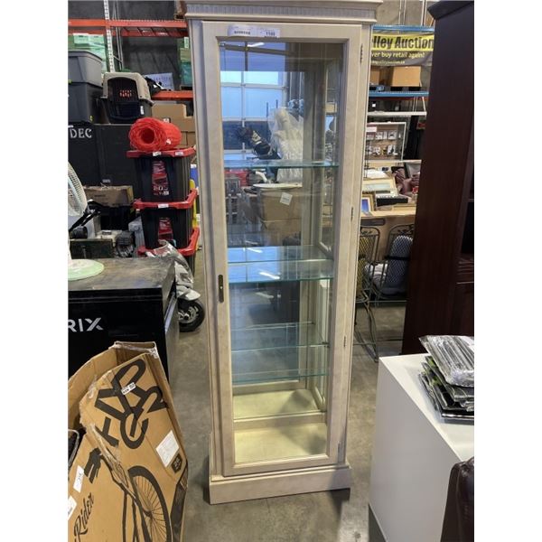 6FT BEVELLED GLASS DISPLAY CABINET