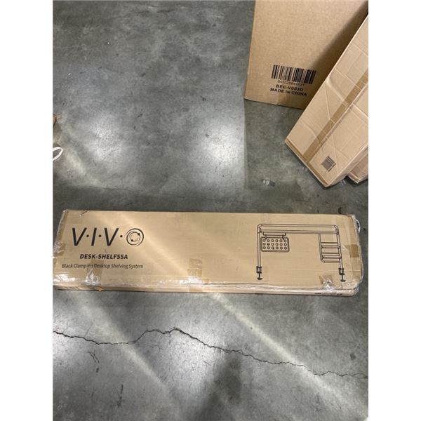 VIVO BLACK CLAMP ON DEKS SHELVING SYSTEM