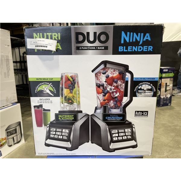 NINJA NUTRI NINJA DUO AUTO-IQ 1300W STAND BLENDER W/ NINJA CUPS - TESTED WORKING, RETAIL $299