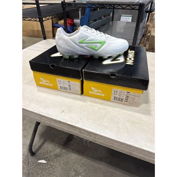 2 NEW PAIRS NOMIS SPARK ELITE FG SIZE 11 SOFT CLEATS