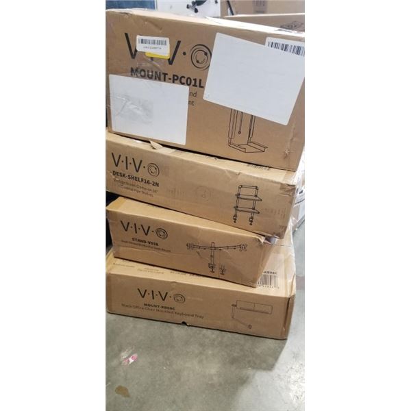 4 ASSORTED VIVO MOUNTS