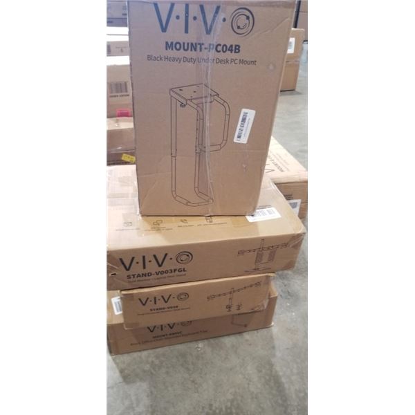 4 ASSORTED VIVO MOUNTS