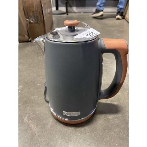 HADEN DORCHESTER GREY ELECTRIC KETTLE 1.7L  - TESTED WORKING, RETAIL $199