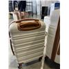 Image 4 : LONG VACATION 2 TONE BROWN 4PC HARD SUITCASE SET