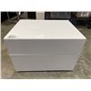 Image 1 : WHITE 2 DRAWER SIDE TABLE
