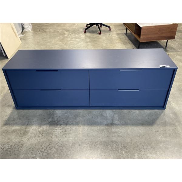 MODERN DARK BLUE STORAGE CABINET