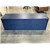 Image 1 : MODERN DARK BLUE STORAGE CABINET