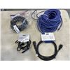 Image 1 : ASSORTED LENGTHS OF CAT 6 CABLES AND POWER CABLES