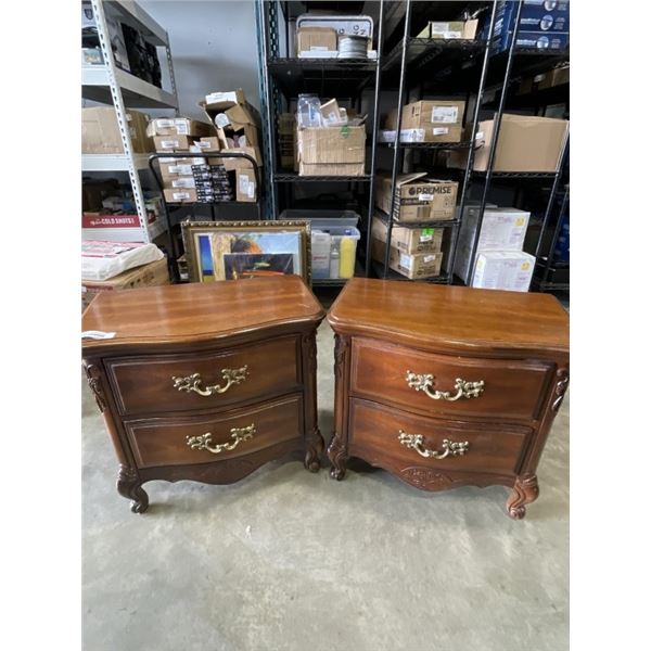 PAIR OF FRENCH PROVINCIAL NIGHT STANDS