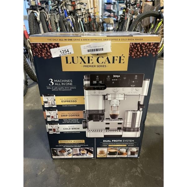 NINJA LUXE CAFE PREMIER SERIES 3IN1 ESPRESSO MACHINE WITH GINDER - TESTED WORKING, RETAIL $699