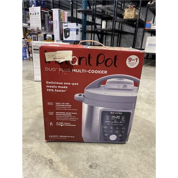 INSTANT POT DUO PLUS 9IN1 6QT PRESSURE COOKER - TESTED WORKING, RETAIL $199
