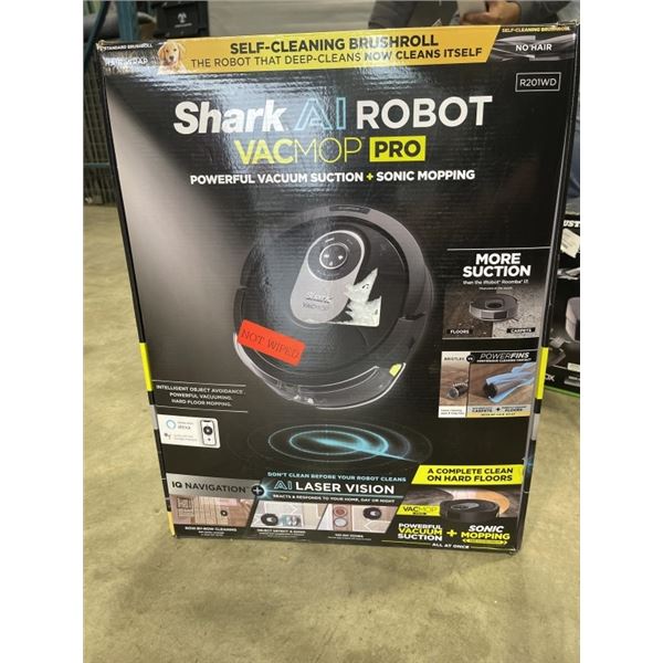 SHARK IQ ROBOT VACUUM AND MOP - TESTED WORKING, RETAIL $299