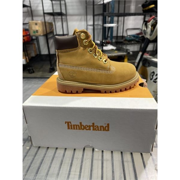 NEW TIMBERLAND PREMIUM 6 IN WATERPROOF BOOT WHEAT NUBUCK, SIZE TODDLER 9