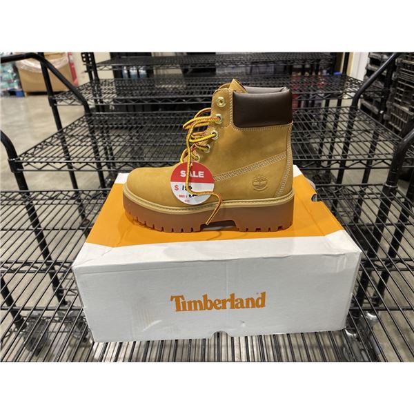 NEW TIMBERLAND TBL HERITAGE PLATFORM 6 IN WATERPROOF BOOT WHEAT NUBUCK SIZE WOMENS 6.5