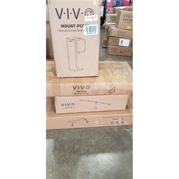 4 ASSORTED VIVO MOUNTS