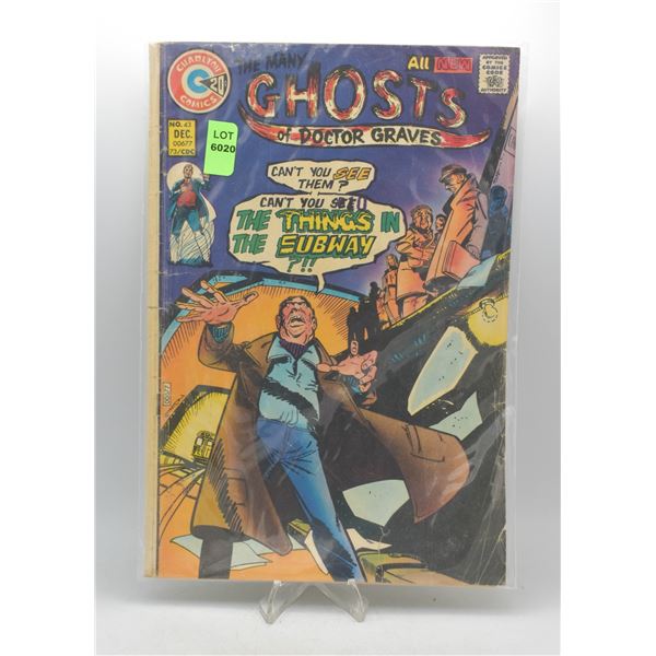 1973 CHARLTON COMICS MANY GHOSTS OF DOCTOR